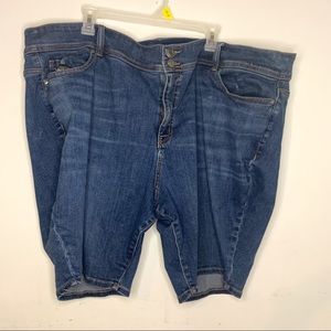 Lane Bryant Shorts Blue Jean Denim Modest Women’s 28 Plus